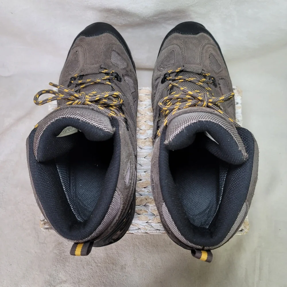 Bearpaw Brock Wide Mens Waterproof Hiking Boots Grey Black 11.5 Gorpcore Utility